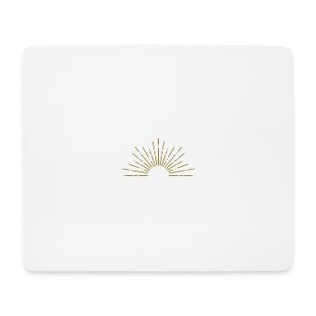 Sonnenaufgang Grafik Gold Sonne - Mousepad (Querformat) - Weiß - Vorne