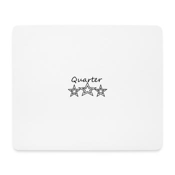 star quarter - Mouse Pad (horizontal) - white - Front