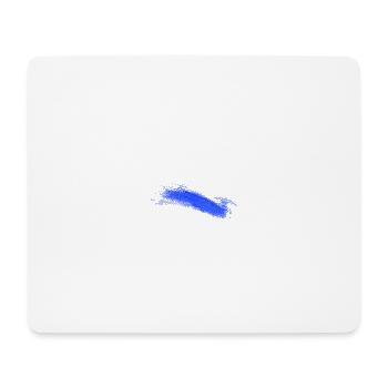 Bande d’encre bleue aquarelle - Tapis de souris (format paysage) - blanc - Devant