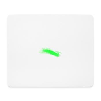 Green Brush Stroke Abstract - Mouse Pad (horizontal) - white - Front