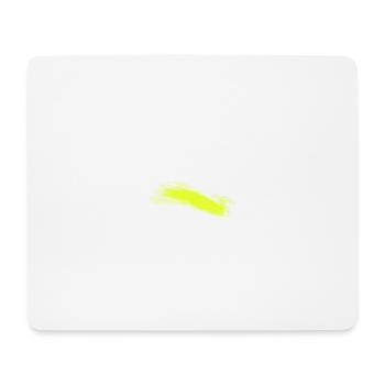Neon Lime Brush Stroke - Mouse Pad (horizontal) - white - Front