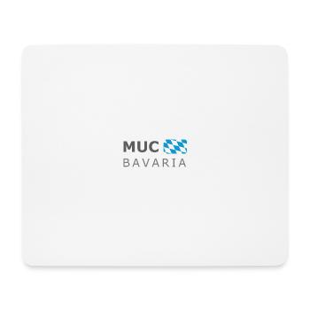 MUC BAVARIA dark-lettered - Mousepad (Querformat) - Weiß - Vorne