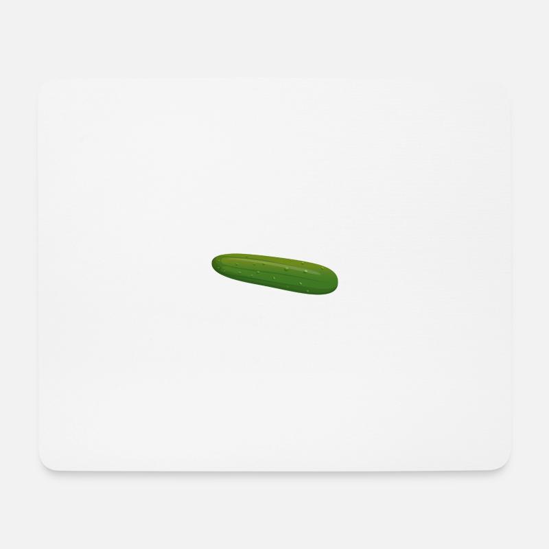 Gurke - Mousepad (Querformat) - Weiß