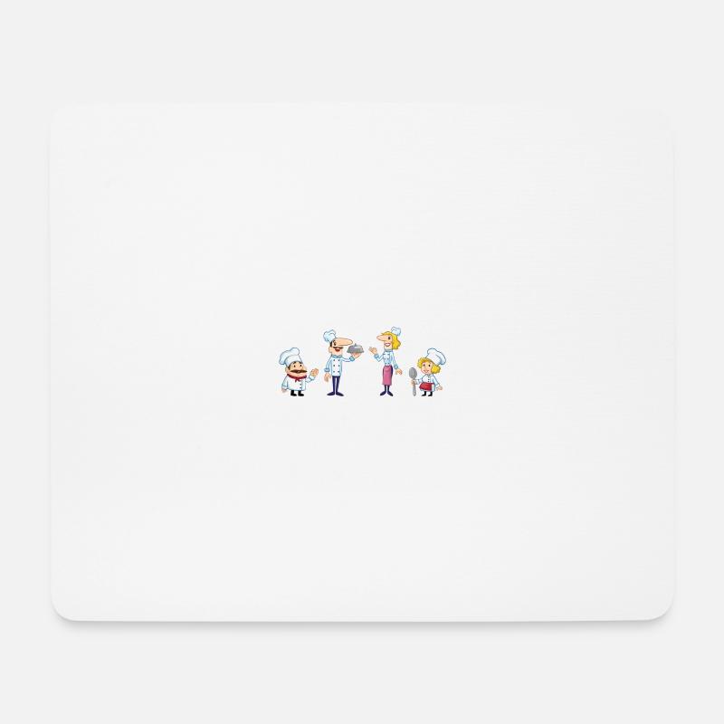 koch kleiner Koch - Mousepad (Querformat) - Weiß