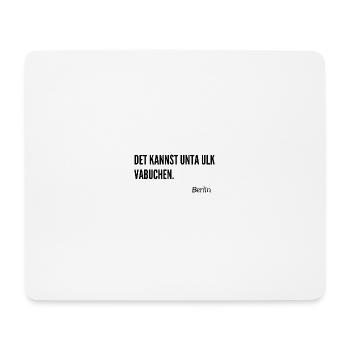 Berliner Schnauze - Mousepad (Querformat) - Weiß - Vorne