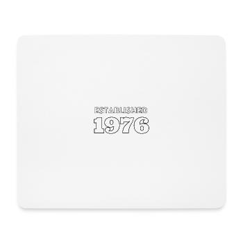 Established 1976 - Feier dein Geburtsjahr - Mousepad (Querformat) - Weiß - Vorne
