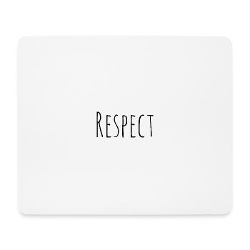 Respect - Tapis de souris (format paysage) - blanc - Devant