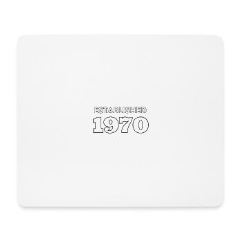 Established 1970 - Mousepad (Querformat) - Weiß - Vorne