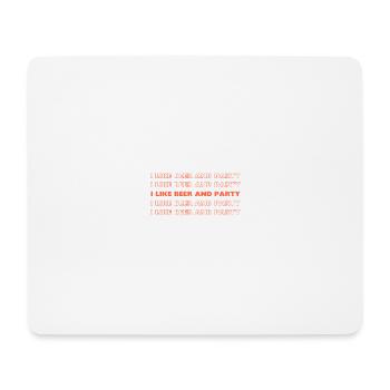 Beer Lovers Celebration - Mouse Pad (horizontal) - white - Front