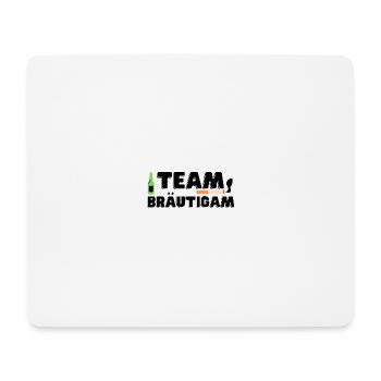 Team Bräutigam Feier Junggesellenabschied - Mousepad (Querformat) - Weiß - Vorne