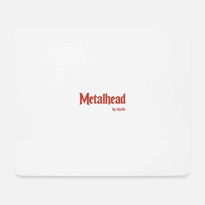 Métalleux - Tapis de souris (format paysage) - blanc