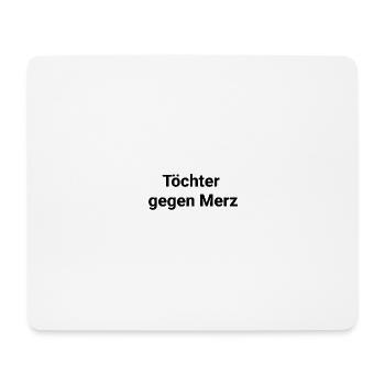 Fille contre Merz Cityscape CDU - Tapis de souris (format paysage) - blanc - Devant