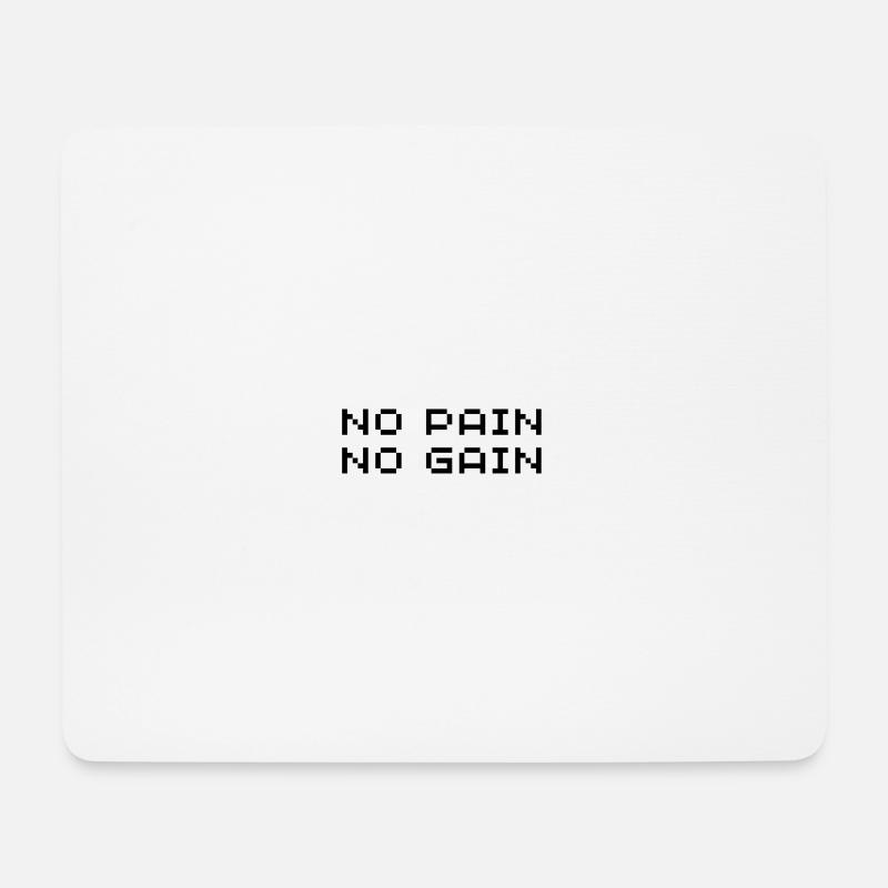 Ohne Arbeit gibt es keine Klopfer - Mousepad (Querformat) - Weiß