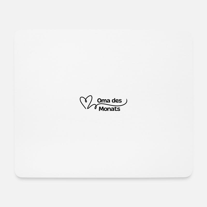 Oma des Monats Herz - Mousepad (Querformat) - Weiß