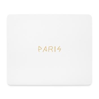 Paris Schriftzug Geschenk Geschenkidee - Mousepad (Querformat) - Weiß - Vorne