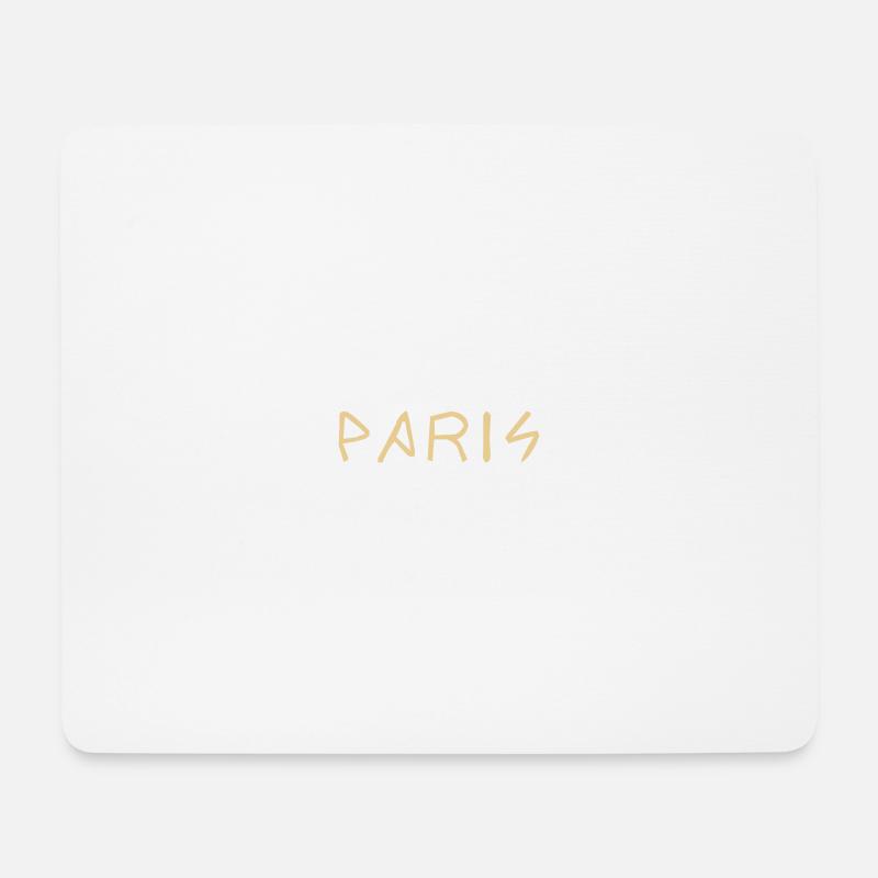 Paris Schriftzug Geschenk Geschenkidee - Mousepad (Querformat) - Weiß