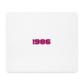 1985 Neon Retro Graffiti - Mousepad (Querformat) - Weiß - Vorne