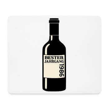 40. Geburtstag Wein Jahrgang 1986 - Mousepad (Querformat) - Weiß - Vorne