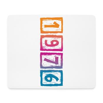 Vintage 1976 - Mousepad (Querformat) - Weiß - Vorne