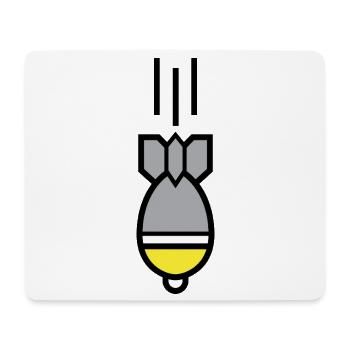 Grenade – icône suisse - Tapis de souris (format paysage) - blanc - Devant