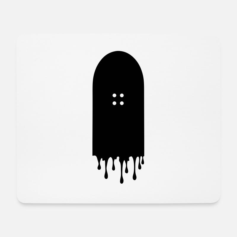 Skateboard Drip - Tapis de souris (format paysage) - blanc