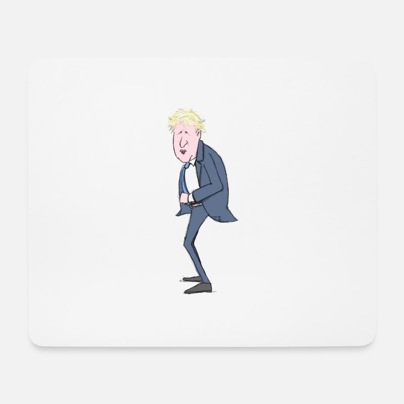 Boris Johnson illustration - Mouse Pad (horizontal) - white