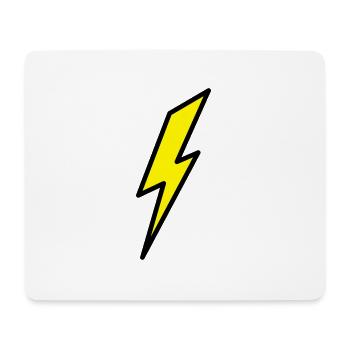 Blitz - Mousepad (Querformat) - Weiß - Vorne
