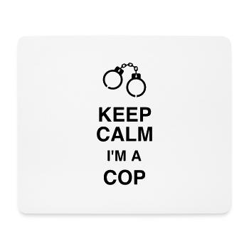 Police Officer Policeman Cop Policier Polizei - Mouse Pad (horizontal) - white - Front