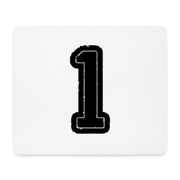 1 - Mousepad (Querformat) - Weiß - Vorne