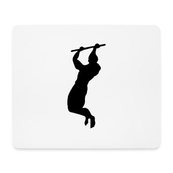klimzuege mann - Mousepad (Querformat) - Weiß - Vorne