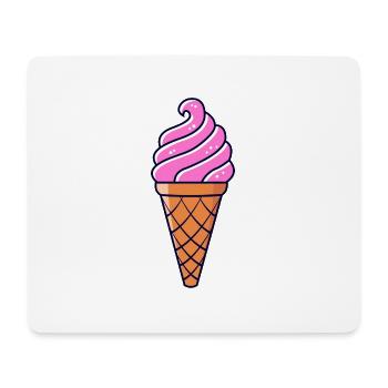 SOFTEIS EISCREME EISBECHER WAFFELEIS GESCHENKIDEE - Mousepad (Querformat) - Weiß - Vorne