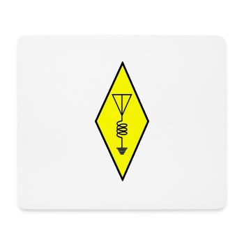 Amateurfunk-Logo - Mousepad (Querformat) - Weiß - Vorne
