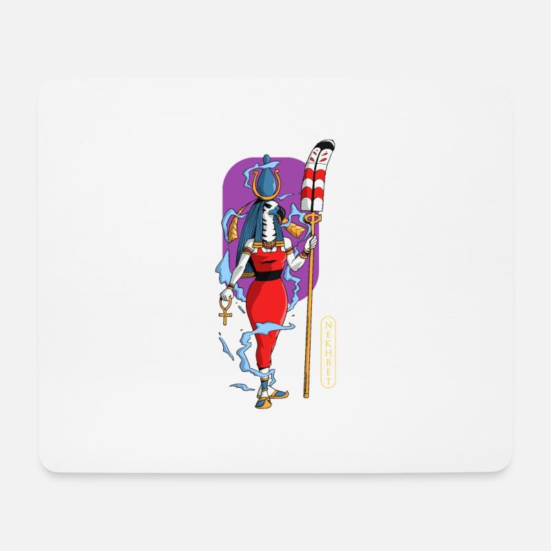 Nekhbet, ägyptische Göttin - Mousepad (Querformat) - Weiß