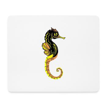 Seahorse 02 - Mouse Pad (horizontal) - white - Front