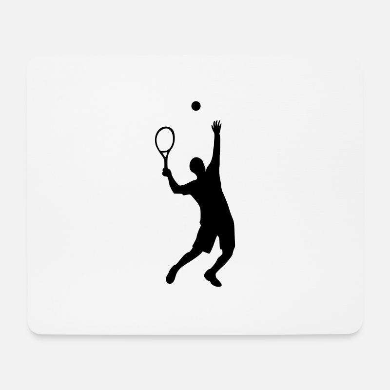 Tennis - Mousepad (Querformat) - Weiß