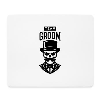 Team Groom Skeleton - Tapis de souris (format paysage) - blanc - Devant