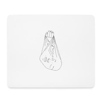 Sac - Tapis de souris (format paysage) - blanc - Devant