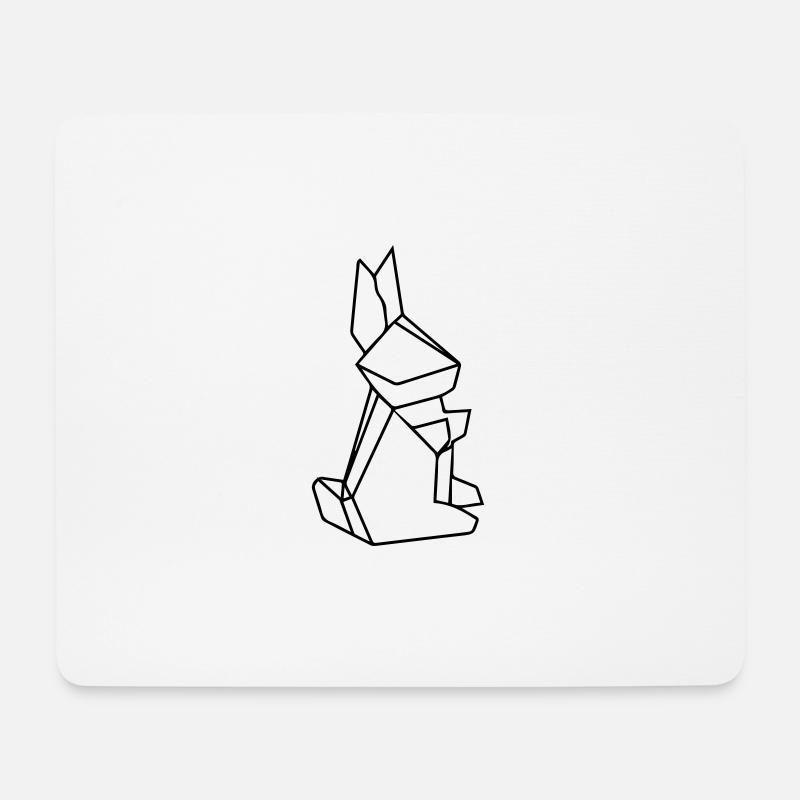 rabbit - Mouse Pad (horizontal) - white