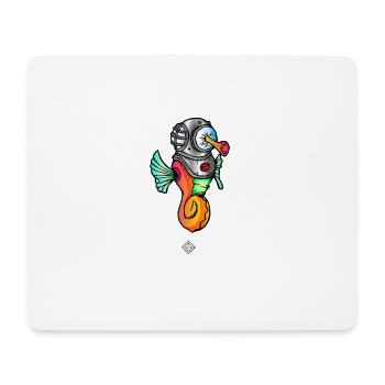 Hippo-Hoch - Mousepad (Querformat) - Weiß - Vorne