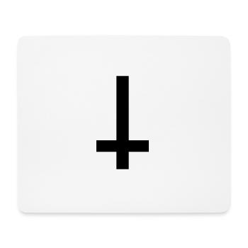 Upside Down Cross 1c - Tapis de souris (format paysage) - blanc - Devant