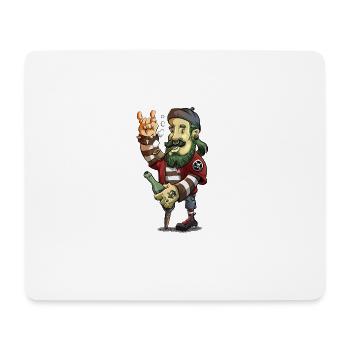 Hamburg - Mousepad (Querformat) - Weiß - Vorne