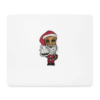 Der Weihnachtsmann war nicht artig dieses Jahr - Mousepad (Querformat) - Weiß - Vorne