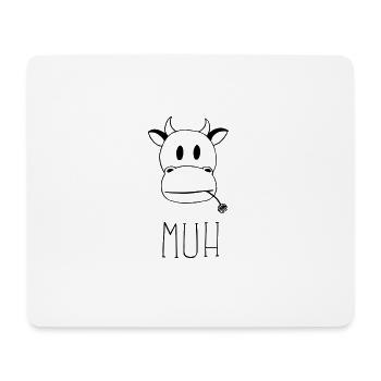 MUH - Mousepad (Querformat) - Weiß - Vorne