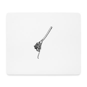 fork - Mouse Pad (horizontal) - white - Front