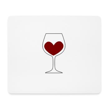 Wine Glass Bottle Wine Bottle3 - Mouse Pad (horizontal) - white - Front