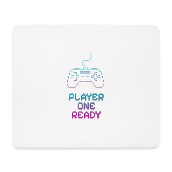 Conception de manette de jeu néon - Tapis de souris (format paysage) - blanc - Devant