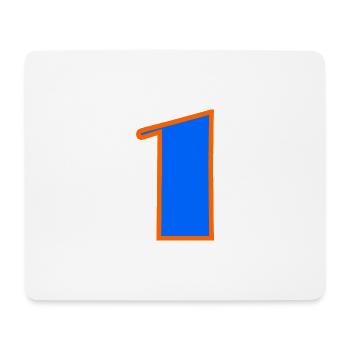 1 YEAR. 1ST ANNIVERSARY. BIRTHDAY 1 YEAR. ONE - Mouse Pad (horizontal) - white - Front