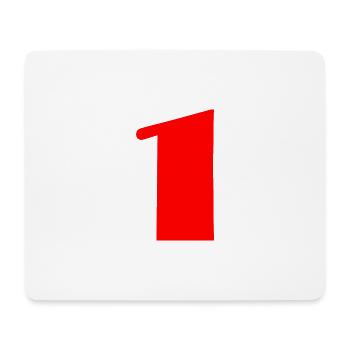1. 1 JAHR. 1. JUBILÄUM. GEBURTSTAG 1 JAHR - Mousepad (Querformat) - Weiß - Vorne