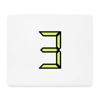 3 JAHRE. 3. JUBILÄUM. GEBURTSTAG 3 JAHRE. 3 - Mousepad (Querformat) - Weiß - Vorne