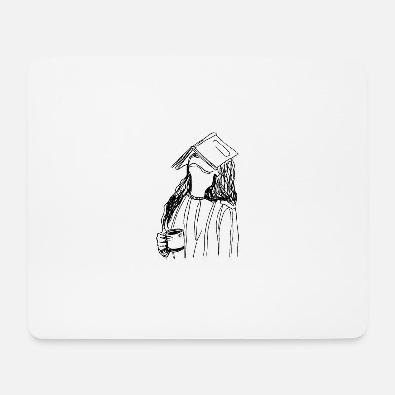 Girl 2 - Mousepad (Querformat) - Weiß